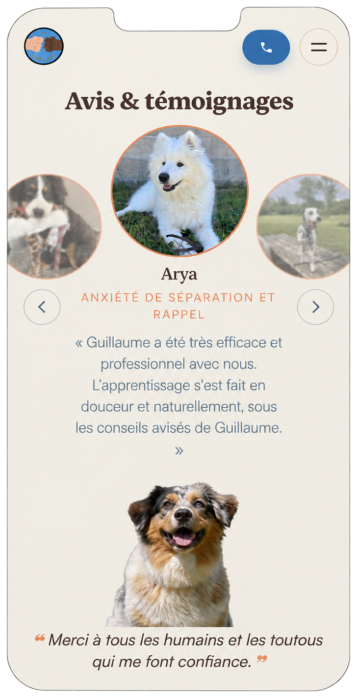 Avis et témoignages Check Dog sur mobile